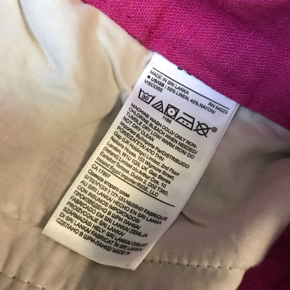 Banana Republic Linen Blend High Waisted Shorts Sz 8 - Picture 5 of 5
